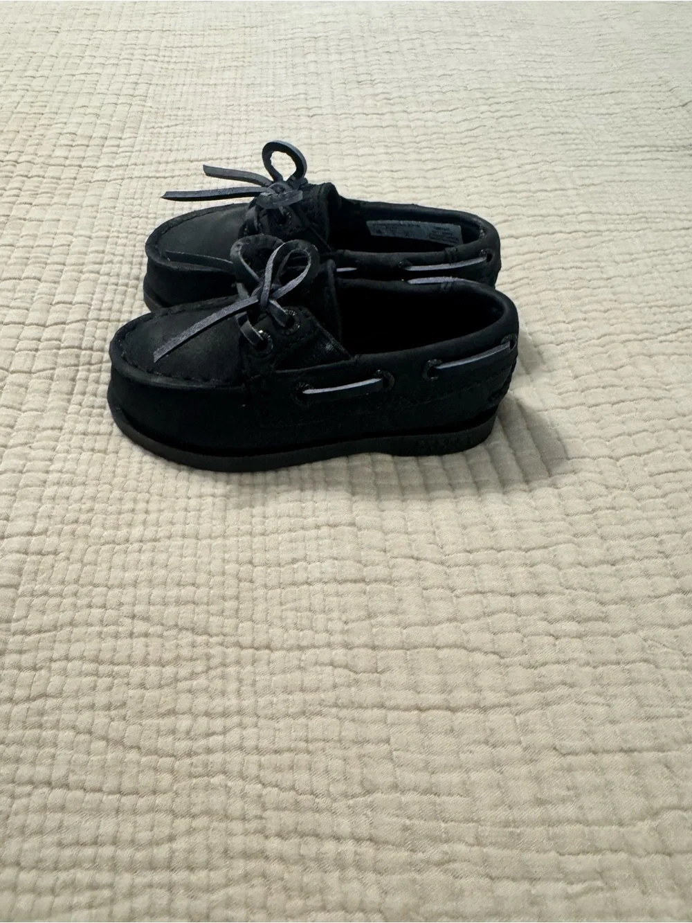 Sperry Black Baby/Toddler Boat Shoes
